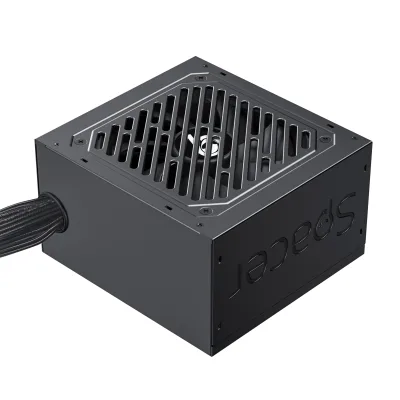 SURSA SPACER BZCO-500 80+ Bronze compatible, 500W, fan 120mm, MB (20+4) x1, CPU (4+4) x1, PCI-E (6+2) x2, SATA x5, Molex x1, *retail* "SPPS-BZCO-500", (timbru verde 2 lei)