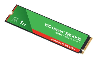 SSD PCIE G4 M.2 NVME 1TB/GREEN SN3000 WDS100T4G0E WDC "WDS100T4G0E"