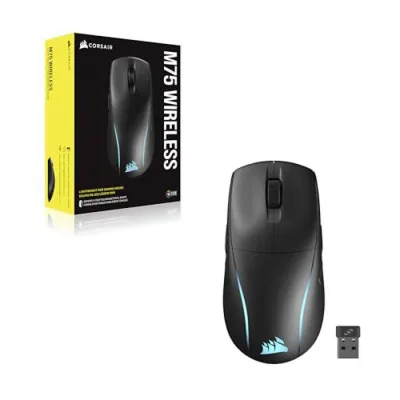 Mouse Gaming Wireless Corsair M75, 26000 DPI, Negru