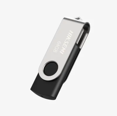 MEMORIE USB 2.0 HIKSEMI 32 GB, capac metalic, carcasa plastic, negru, "HS-USB-M200S/32G" (timbru verde 0.03 lei)