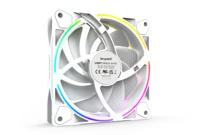 Set 3 ventilatoare be quiet! "LIGHT WINGS White"120mm 2500 rpm, Rifle bearing, 4-pin PWM, ARGB LED, "BL101" (timbru verde 0.54 lei)