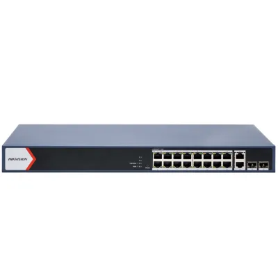 Switch Hikvision Gigabit DS-3E1520P-EI, 16 porturi, PoE