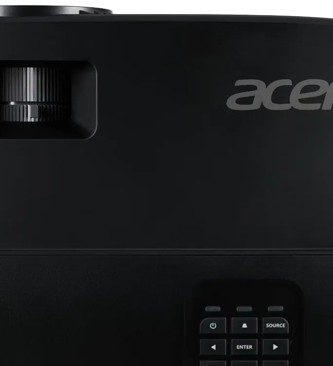 Videoproiector Acer X1229, XGA 1024* 768, up to WUXGA 1920*1200, 4.800 lumeni, 4:3/ 16:9, 20.000:1, dimensiune maxima imagine 300'', distanta maxima de proiectie 12m, boxa 3W, lampa 5.000 ore/ 20.000 ore ExtremEco, 2.4 kg, D-sub, composite video,