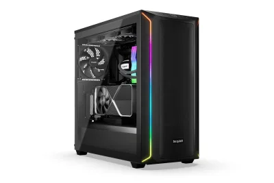 CARCASA be quiet! "SHADOW BASE 800DX", Middle Tower, ATX, fara sursa, 3xfan, USB 3.2 gen 1 x 2, USB Type-C x 1, audio+mic, PSU shroud, 7 sloturi expansiune, ARGB, negru, "BGW61" (timbru verde 0.32lei)