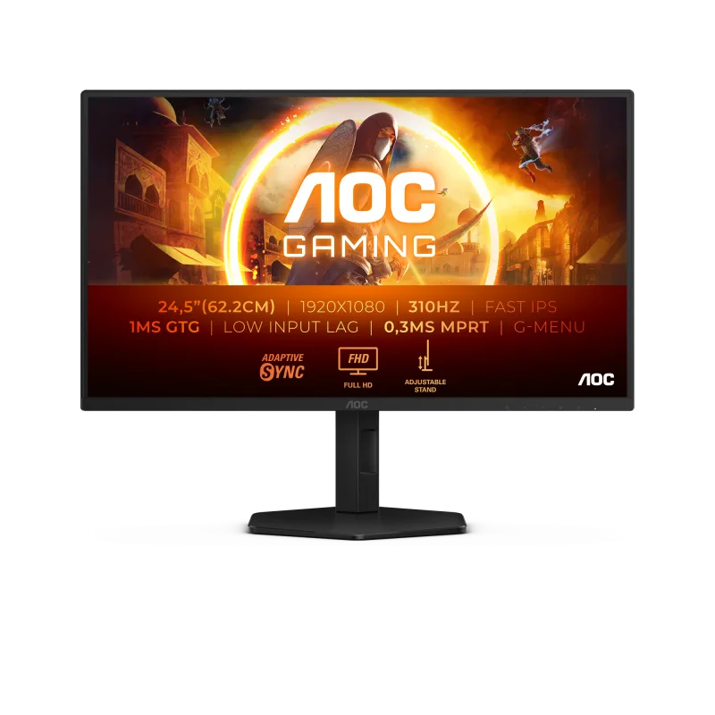 Monitor Gaming AOC 25G4SXU, 24.5", 1920 x 1080 pixeli, Black, Grey, 3 ani Garantie