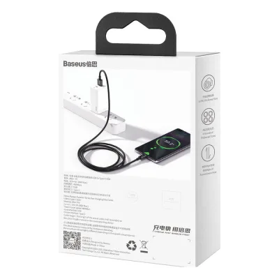 Cablu Baseus Type-C 66W, 1m, negru