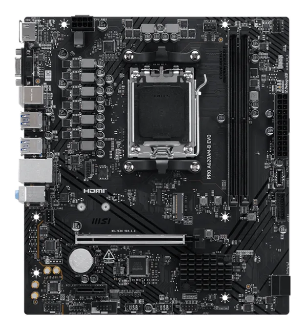 MSI PRO A620AM-B EVO AM5 DDR5 mATX HDMI MB "PRO A620AM-B EVO"