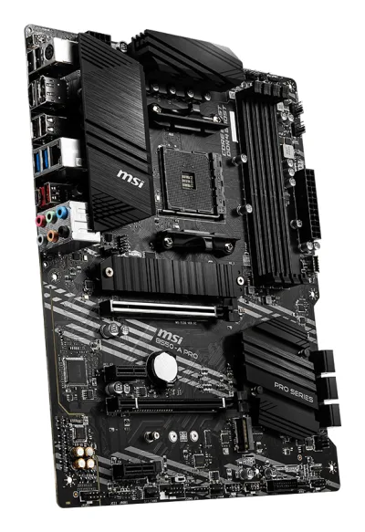 PLACA de BAZA MSI "B550-A PRO", skt AM4, ATX, AMD B550, 4 x DDR4, max. 128 GB, 6 x SATA, 2 x M.2, 7.1, "B550-A PRO"