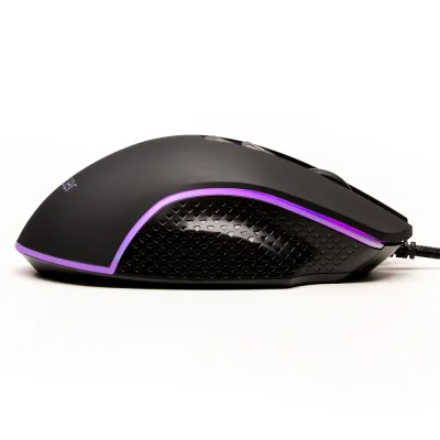 MOUSE Spacer - gaming, gaming, cu fir, USB, optic, 8.000 DPI, butoane/scroll 7/1, iluminare RGB, negru, "SPGM-PULSAR-SPEED" (timbru verde 0.18 lei)