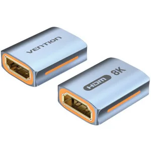 Adaptor video Vention, cupla extender HDMI(M) la HDMI(M), 48Gbps, rezolutie 8K la 60Hz/4K la 120Hz, aluminiu, argintiu, "AIUH0" (timbru verde 0.08 lei) - 6922794770454