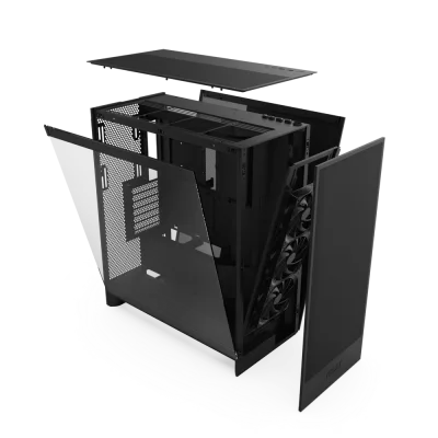 Carcasa NZXT H7 Flow (2024), Mid-Tower, ATX, Negru "CM-H72FB-01" (timbru verde 0.08 lei)