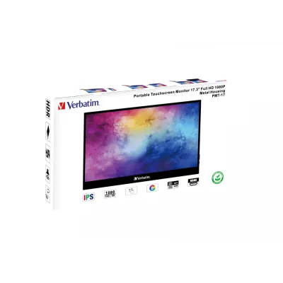 Monitor tactil portabil Verbatim 17.3" "49593" (timbru verde 7 lei)