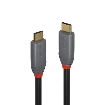 Cablu Lindy  USB 3.2 Type-C to Type-C (tata - tata), lungime 5m, Supported Bandwidth: 10Gbps, 100W PD, Anthra Line