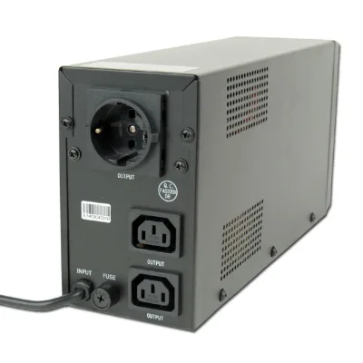 UPS GEMBIRD, Line Int. , mini tower, 650VA/390W, AVR, IEC x 2/ Schuko x 1, 1 x baterie 12V/7Ah, display LCD, back-up 1 - 10 min., "EG-UPS-031", (timbru verde 11 lei)