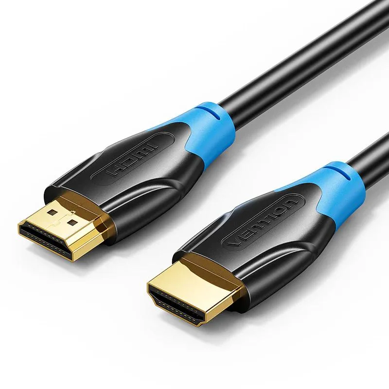 Cablu video Vention, HDMI (T) la HDMI (T), 0.75m, rezolutie 4K la 60Hz, conectori auriti, negru-albastru, "AACBE" (timbru verde 0.08 lei) - 6922794732636