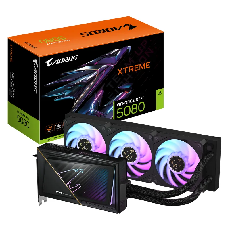 VGA PCIE16 RTX5080 16GB GDDR7/GV-N5080AORUSX W-16GD GIGABYTE "GV-N5080AORUSX W-16GD 1.0"
