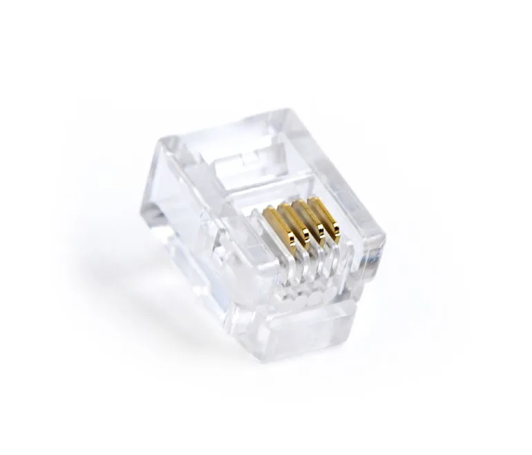 MUFA RJ-11 GEMBIRD pt. cablu telefon, telefon, RJ-11 (T), plastic, 100 buc, "MP-6P4C/100"