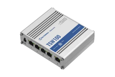 TELTONIKA INDUSTRIAL 5PORT Unmanaged POE+ Switch TSW100, Interfata: 5 x ETH ports, 10/100/1000 Mbps, supports auto MDI/MDIX crossover, Standarde retea: 802.3i, 802.3u, 802.3ab, 802.3x, 802.3az, 802.3ad, Porturi POE:1-4, POE Budget: 120W, Latime de