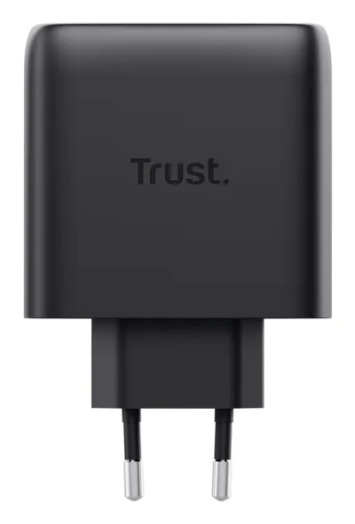Incarcartor Trust Maxo 65W 4-Port, tehnologie incarcare auto-detect, USB-C, Quick Charge 3.0, Quick Charge 4+, USB PD 3.2 + PPS + SPR-AVS, lungime cablu 2m, negru
