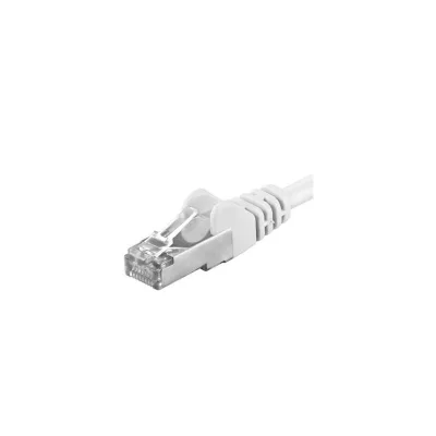 Patchcord SFTP RJ45-RJ45 Cat.6A, 0.25m, alb "SFTP-6A-0.25-W" (timbru verde 0.08 lei)