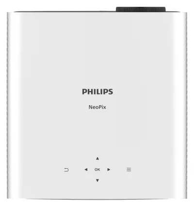 Videoproiector LED Philips NeoPix 750, 1080pWi-Fi 2.4GHz + 5GHz, Bluetooth 4.2, Alb "N-750" (timbru verde 4 lei)