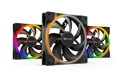 Set 3 ventilatoare be quiet! "LIGHT WINGS"140mm 1500 rpm, Rifle bearing, 4-pin PWM, ARGB LED, "BL078" (timbru verde 0.54 lei)