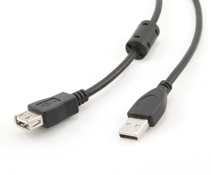 CABLU USB SPACER prelungitor, USB 2.0 (T) la USB 2.0 (M), 1.8m, black "SPC-USB-AMAF-6" 261903 (timbru verde 0.08 lei)