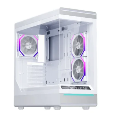 Carcasa 1STPLAYER WD8-WH, RGB, Mid Tower, White