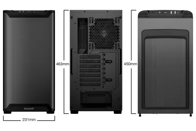 CARCASA be quiet "PURE BASE 501", middle tower, gaming, fara sursa, suporta 6xfan, 2xfan inclus, PSU shroud, USB Type-C x 1, USBx2, audio+mic, 7 sloturi expansiune, negru, "BGW74" (timbru verde 0.16lei)