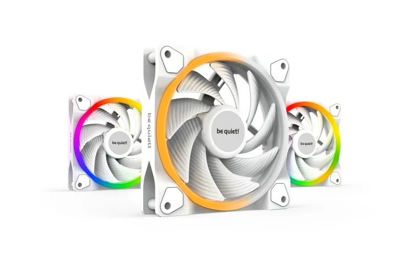 Set 3 ventilatoare be quiet! "LIGHT WINGS White"120mm 2500 rpm, Rifle bearing, 4-pin PWM, ARGB LED, "BL101" (timbru verde 0.54 lei)