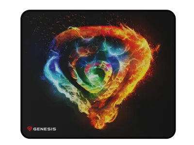 Mousepad Gaming GENESIS Carbon 500 M Fire G2, 300 x 250 mm, Multicolor