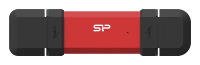 SSD Extern Silicon Power DS72, 1TB, USB-A / Type-C 3.2 (Negru/Rosu) "SP001TBUC3S72VPR"
