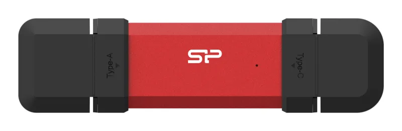 SSD Extern Silicon Power DS72, 1TB, USB-A / Type-C 3.2 (Negru/Rosu) "SP001TBUC3S72VPR"