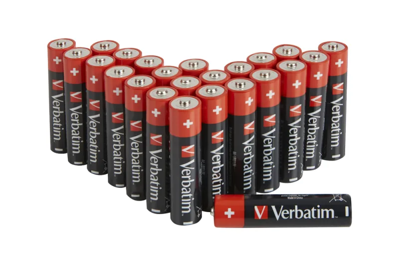 BATERIE VERBATIM  AA (R6), 1.5V alcalina, 24 buc., "49505" (timbru verde 0.96 lei)