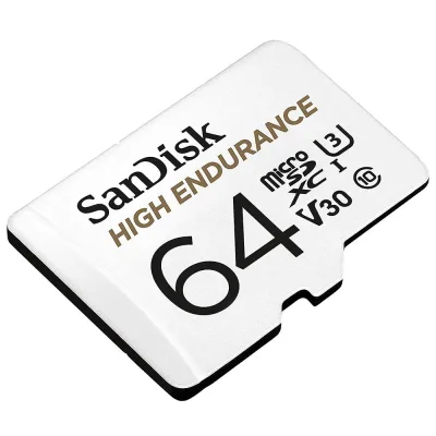 CARD MicroSD SANDISK, 64 GB, MicroSDXC, clasa 10, standard UHS-I U3, "SDSQQNR-064G-GN6IA" (timbru verde 0.03 lei)