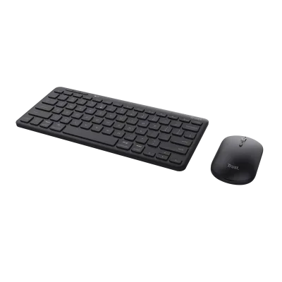 Kit Wireless tastatura si mouse Trust Lyra, negru