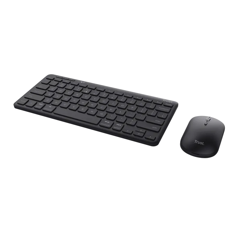 Kit Wireless tastatura si mouse Trust Lyra, negru