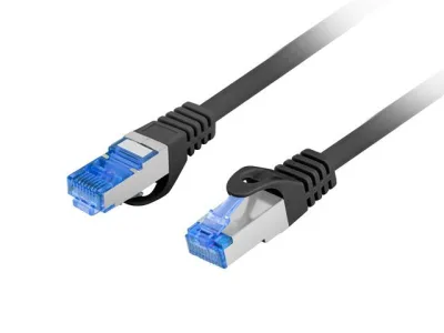 Patch cord Cat.6A S/FTP LSZH CCA 2 m negru, Fluke Passed