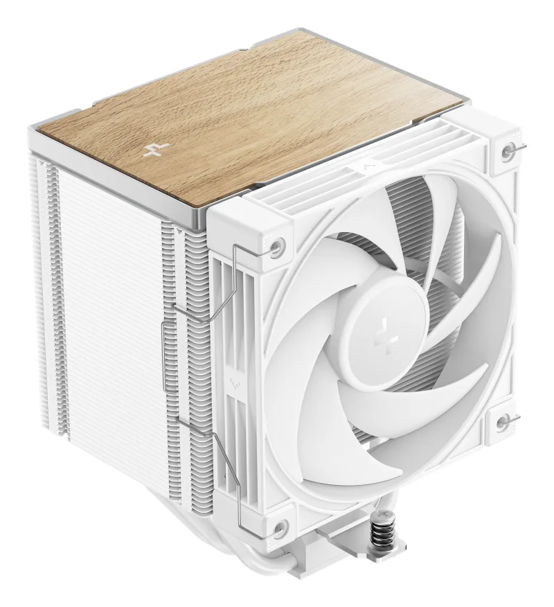 COOLER DeepCool "AK500 G2 WH" skt. Intel si AMD, racire cu aer, vent. 120mm, 2200 rpm, 5 heatpipes, inaltime 159mm, top cover lemn, alb,"R-AK500G2-WHNNMN-GJD"  (timbru verde 2 lei)