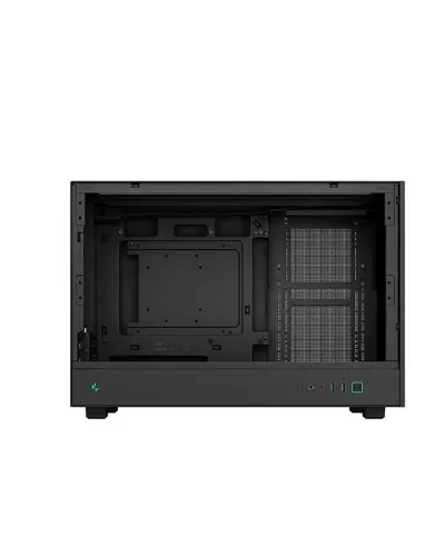 CARCASA DeepCool "CH260", mini tower, gaming, fara sursa, suporta 6xfan, , PSU shroud, USB Type-C x 1, USB 3.1 gen1 x 2, audio+mic, 4 sloturi expansiune, negru, #R-CH260-BKNGM0-G-1"