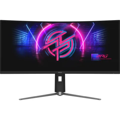Monitor Gaming Rapid VA LED MSI 34" MPG 346CQRF X24, UWQHD (3440 x 1440), HDMI, DisplayPort, Ecran Curbat, 240 Hz, 0.5 ms (Negru) "MPG 346CQRF X24" (timbru verde 7 lei)