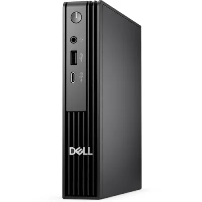 Desktop Business Dell Pro Micro QCM1255 cu procesor AMD AMD Ryzen 3 8300GE pana la 4.9 GHz, 8 GB DDR5, 512GB SSD, AMD Radeon 740M, Linux, Black