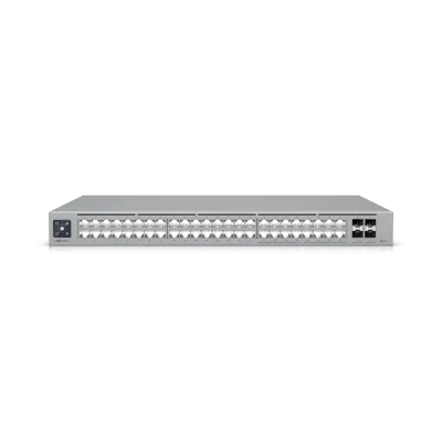 Ubiquiti 48-port, Layer 3 Etherlighting switch with 2.5 GbE, 16x 2.5 GbE RJ45 ports, 32x GbE RJ45 ports, 4x 10G SFP+ ports "USW-PRO-MAX-48-EU" (timbru verde 2 lei)