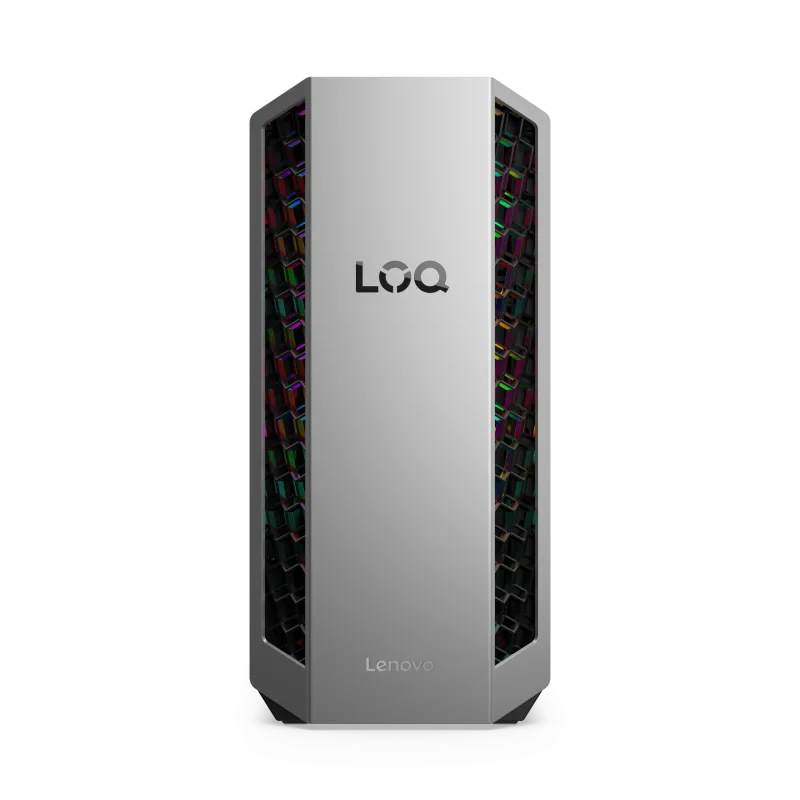 Desktop Gaming Lenovo LOQ Tower 26ADR10 cu procesor AMD AMD Ryzen 7 8745HX pana la 5.1 GHz, 16 GB DDR5, 512GB SSD, RTX 5060, Fara OS, Black, 2 ani Garantie