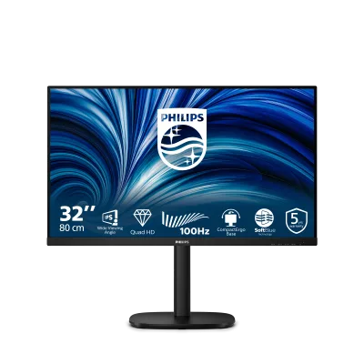 Monitor Consumer Philips 32B2N3500/00, 31.5", 2560 x 1440 pixeli, Black, 5 ani Garantie