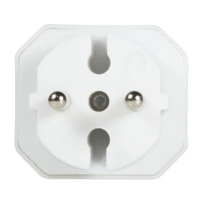 PRELUNGITOR LOGILINK, Euro skt x 2, conectare prin Schuko (T), 16A, fara protectie, alb, "LPS218" (timbru verde 0.18 lei)