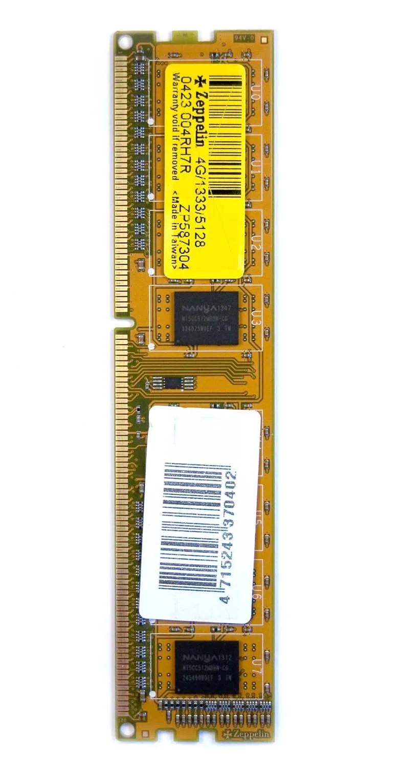 MEMORIE DDR  Zeppelin DDR3  4GB frecventa 1333 MHz, 1 modul, retail "ZE-DDR3-4G1333-b"