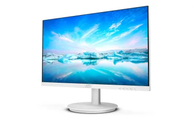 Monitor Consumer Philips 241V8AW/00, 23.8", 1920 x 1080 pixeli, White, 3 ani Garantie