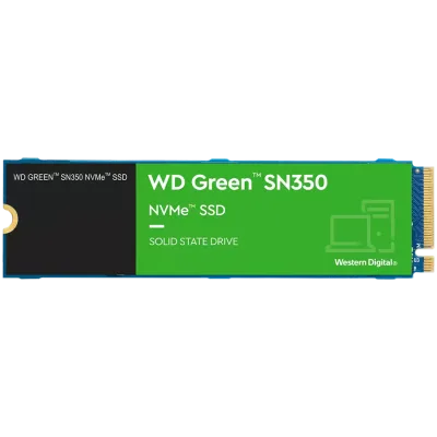 SSD WD Green SN350 500GB M.2 2280 PCIe Gen3 x4 NVMe TLC, Read/Write: 2400/1500 MBps, IOPS 250K/170K, TBW: 60 "WDS500G2G0C"