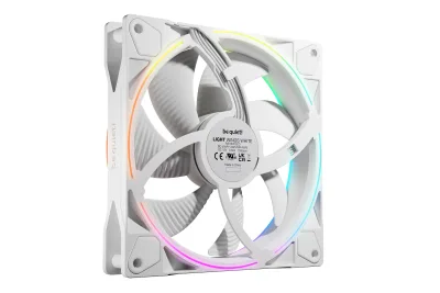 Ventilator be quiet "LIGHT WINGS", 140mm, 1300 rpm, rifle bearing, PWM, reversibil, negru, "BL134" (timbru verde 0.18 lei)